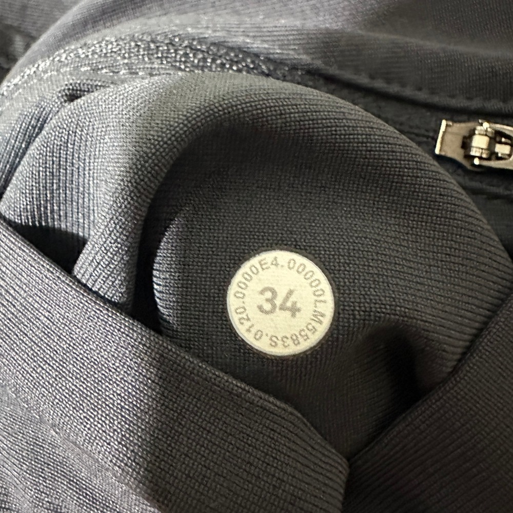 Lululemon Pants Mens 34 Obsidian Grey ABC Warpstreme‎ Chinos Stretch Career - Picture 5 of 5